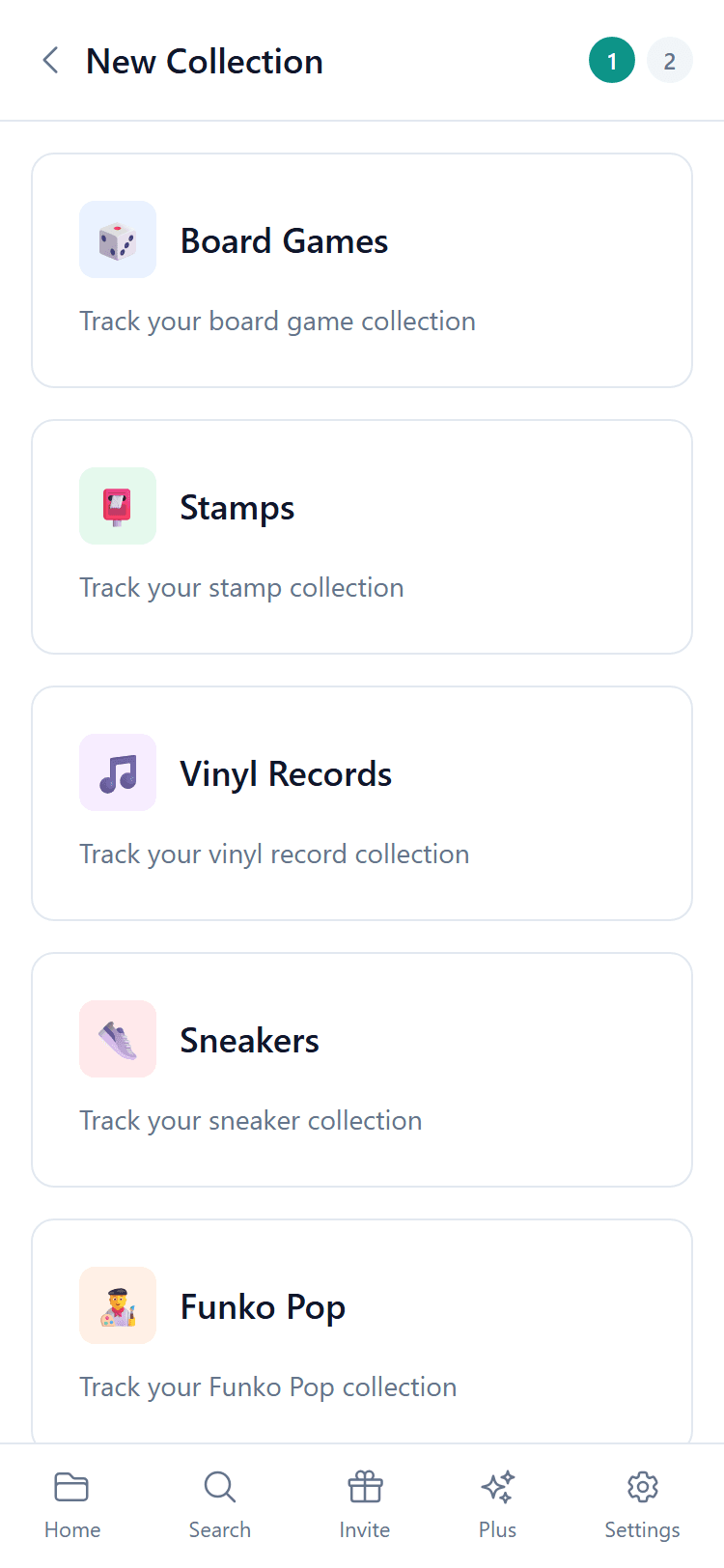Formulario de nueva coleccion