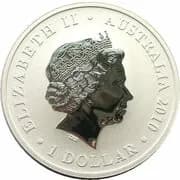 Australia 1 Dollar - Elizabeth II (4th Portrait - World Expo - Panda and Koala)