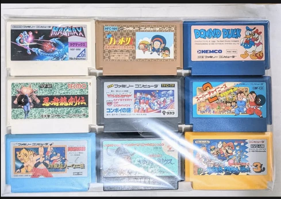 Lote jogos Famicom