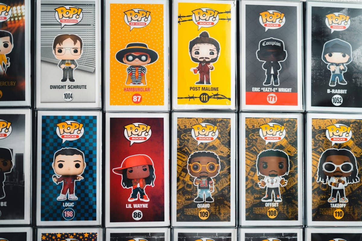 Figuras de vinilo Funko Pop en sus cajas