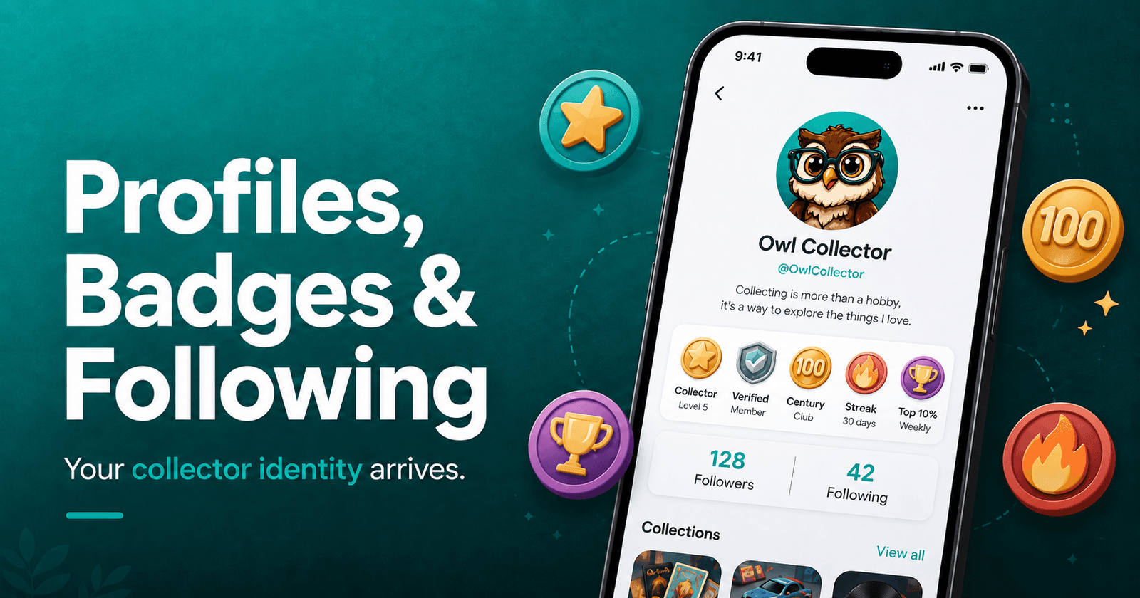 Perfiles, insignias y seguidores